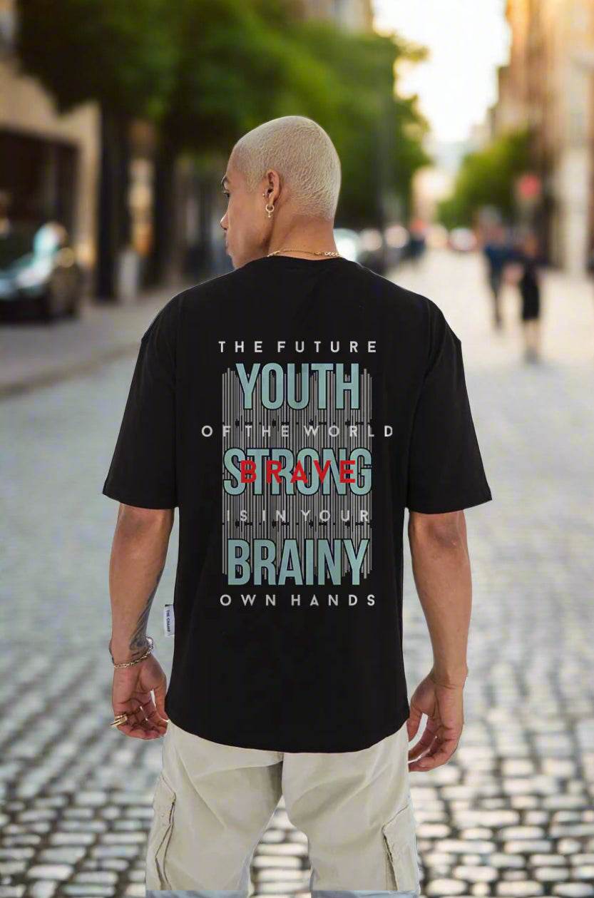 The Future is Youth | Bold Graphic Oversized Tee - DROX
