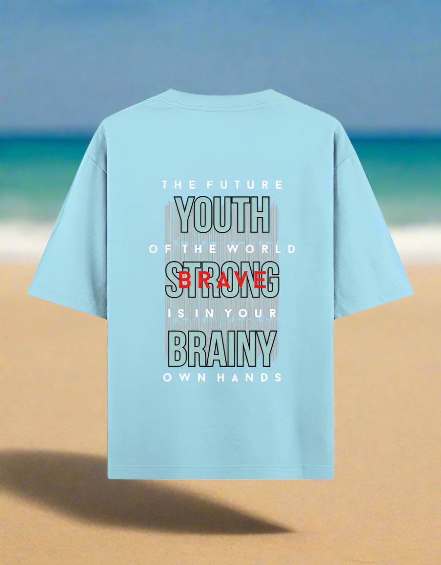 The Future is Youth | Bold Graphic Oversized Tee - DROX