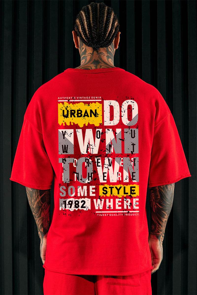 Urban Hustle “You Are Great / Downtown” Oversized T-Shirt – Unisex Streetwear by DROX - DROX
