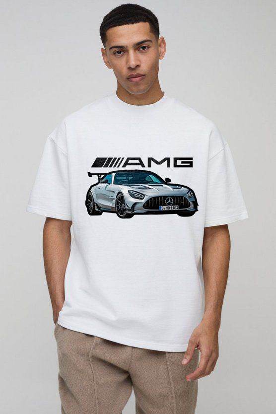 AMG GT Oversized T-Shirt – Premium Car Graphic Tee | DROX Edition - DROX