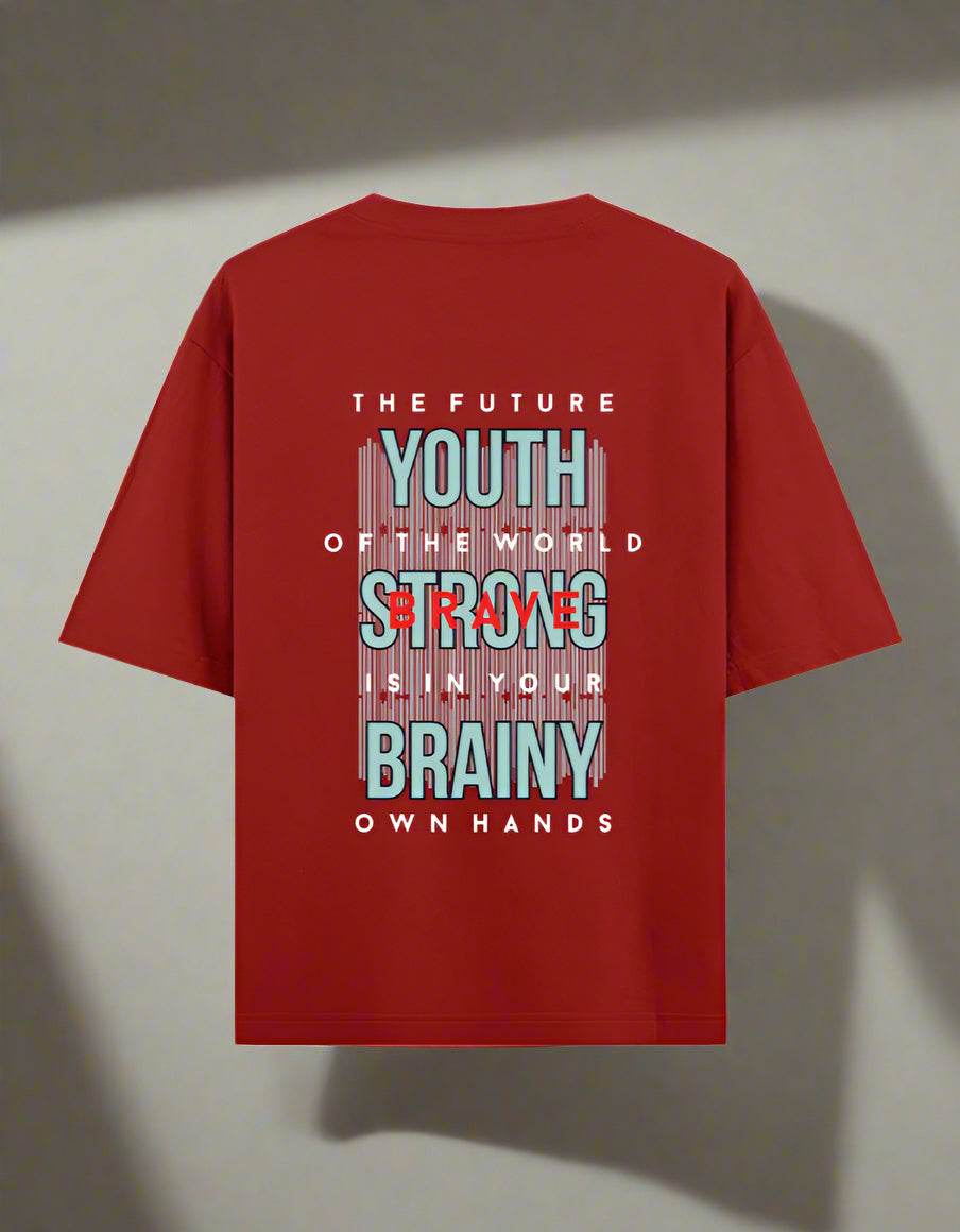 The Future is Youth | Bold Graphic Oversized Tee - DROX