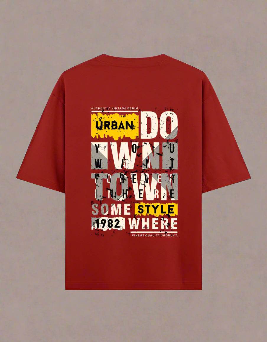 Urban Hustle “You Are Great / Downtown” Oversized T-Shirt – Unisex Streetwear by DROX - DROX