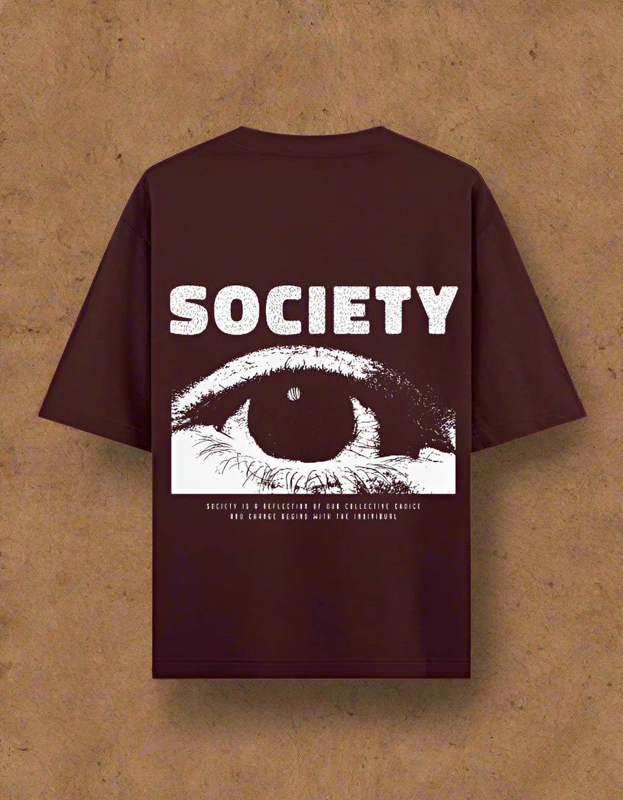 NCU / SOCIETY Oversized Graphic T-Shirt – Unisex | Premium Cotton - DROX