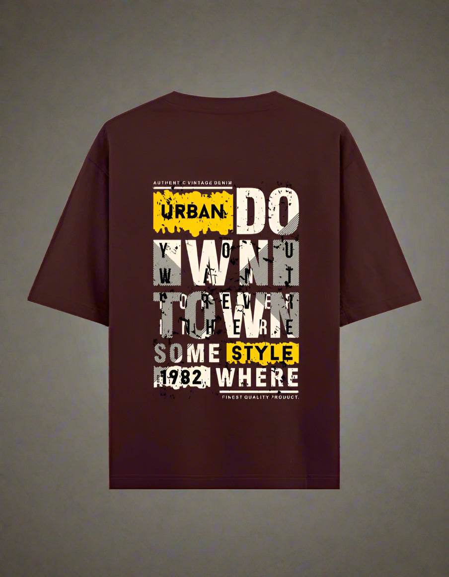 Urban Hustle “You Are Great / Downtown” Oversized T-Shirt – Unisex Streetwear by DROX - DROX