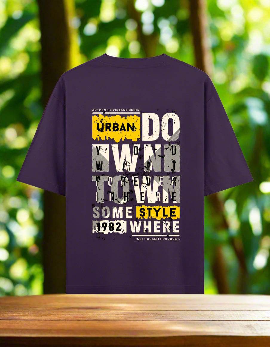 Urban Hustle “You Are Great / Downtown” Oversized T-Shirt – Unisex Streetwear by DROX - DROX
