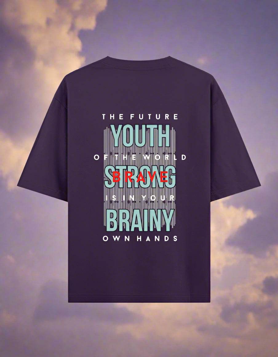 The Future is Youth | Bold Graphic Oversized Tee - DROX