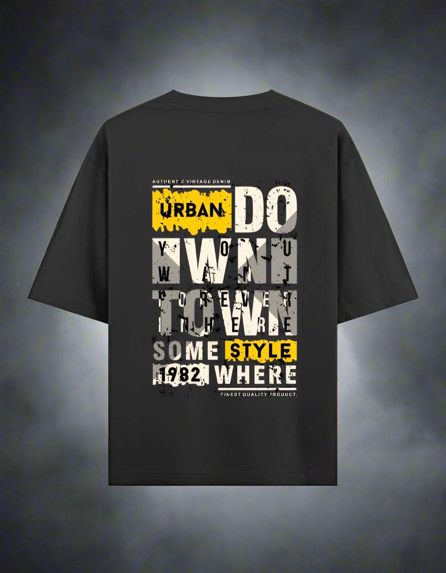 Urban Hustle “You Are Great / Downtown” Oversized T-Shirt – Unisex Streetwear by DROX - DROX