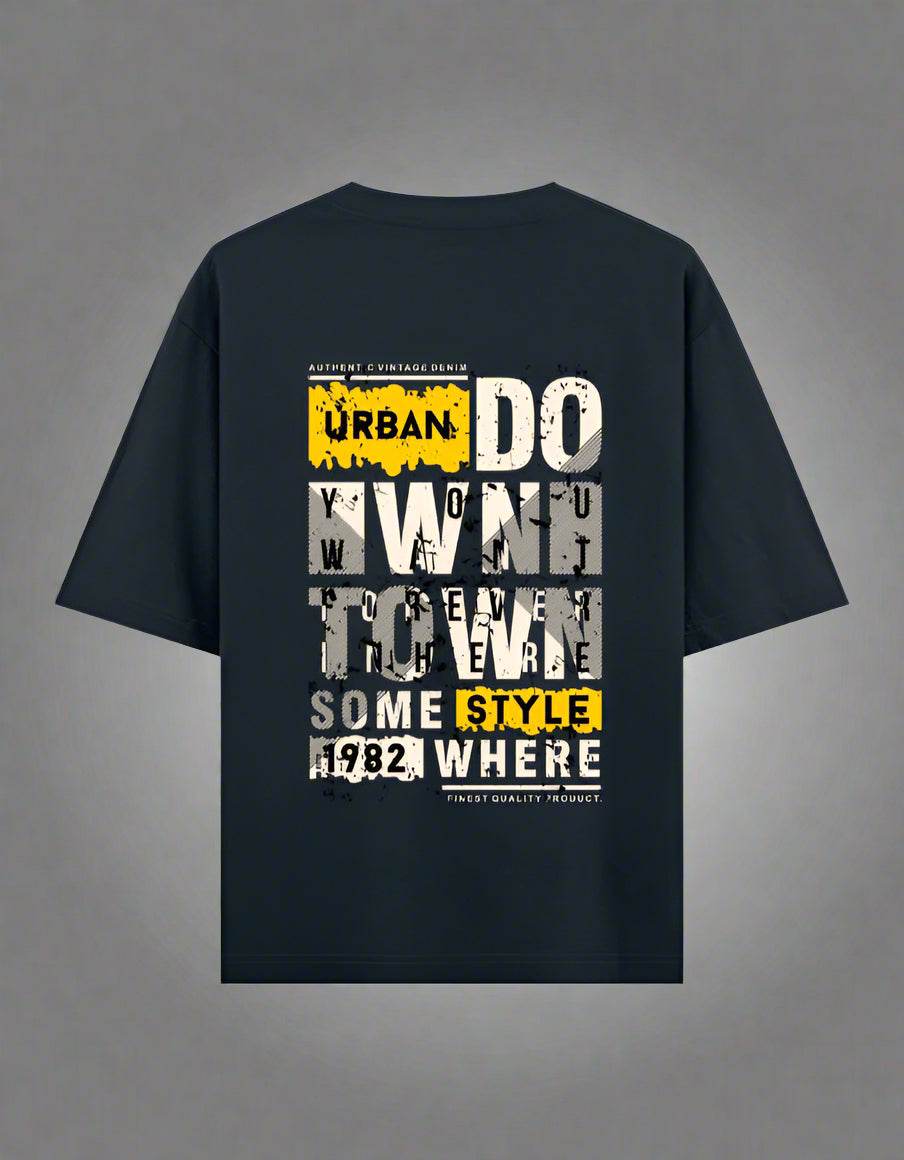 Urban Hustle “You Are Great / Downtown” Oversized T-Shirt – Unisex Streetwear by DROX - DROX