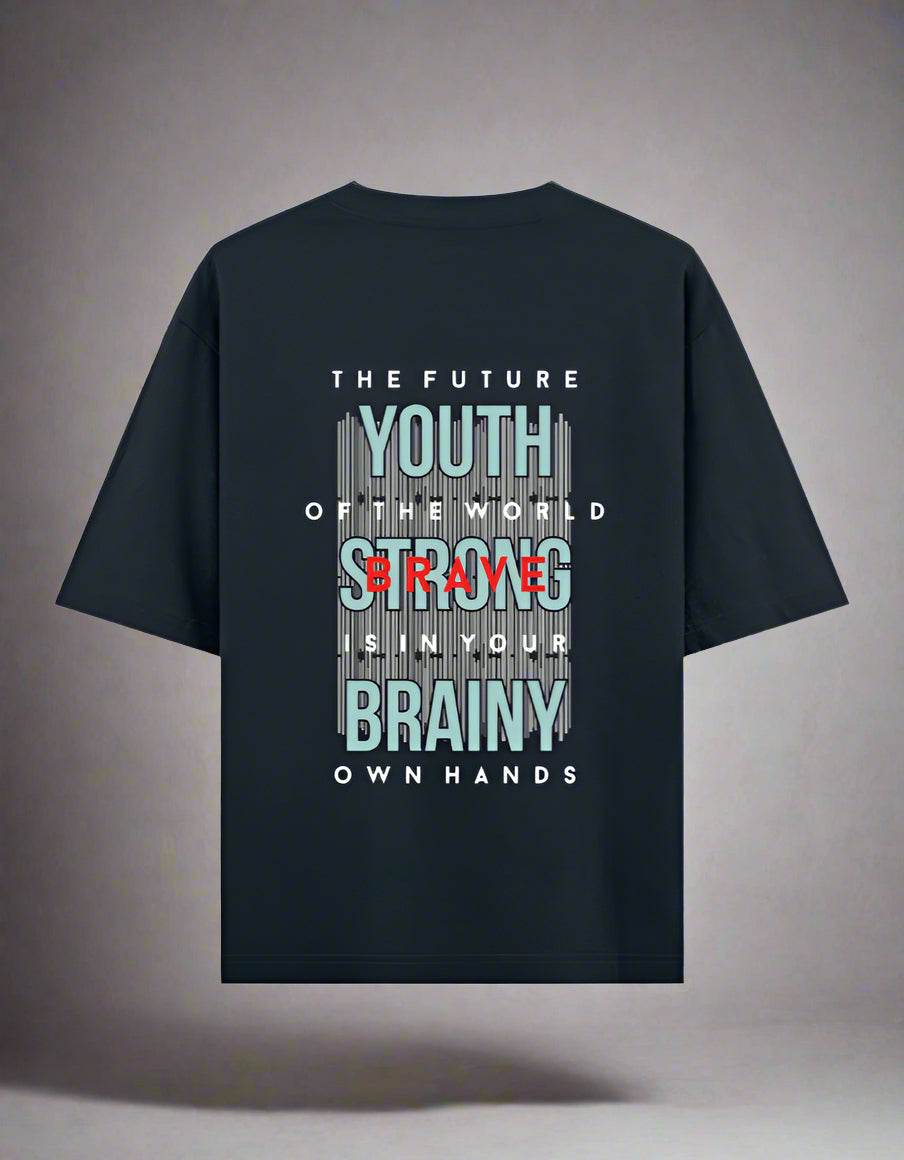 The Future is Youth | Bold Graphic Oversized Tee - DROX