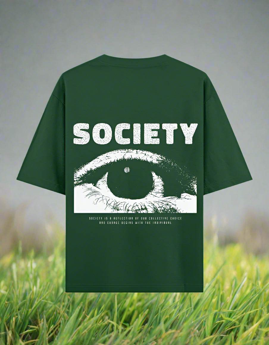 NCU / SOCIETY Oversized Graphic T-Shirt – Unisex | Premium Cotton - DROX