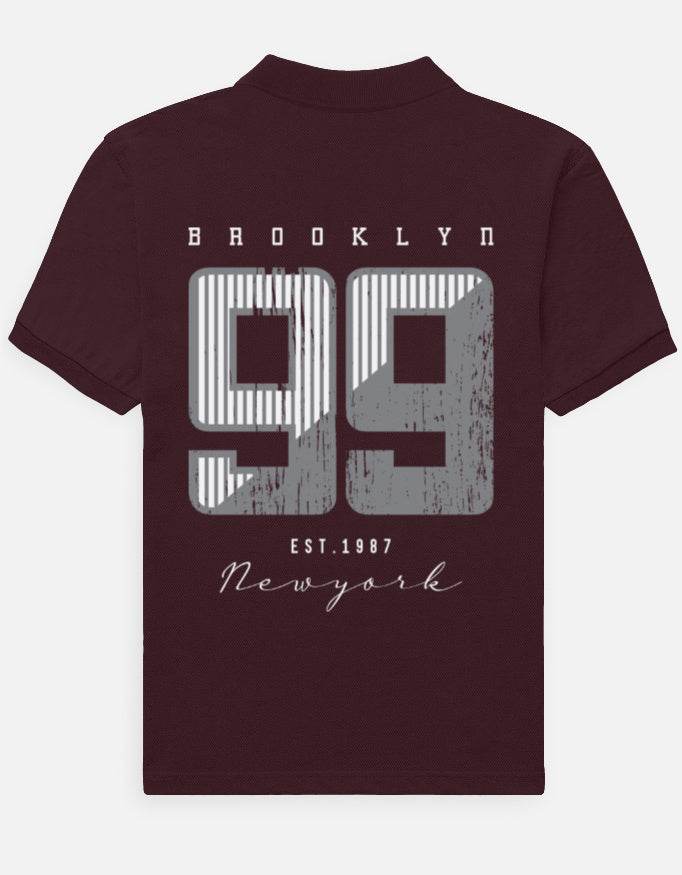 DROX Brooklyn 99 Maroon Polo – Premium Cotton Streetwear - DROX