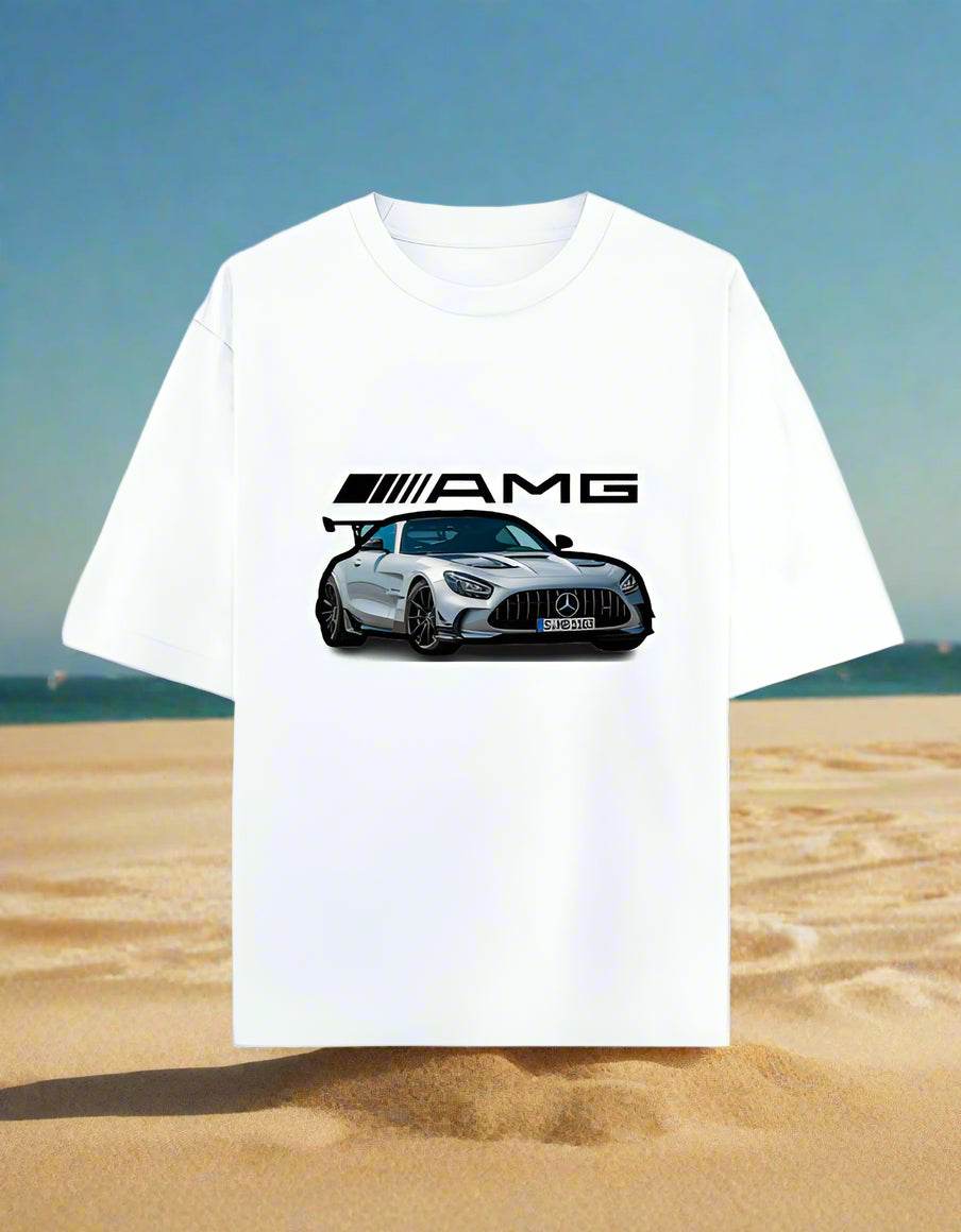 AMG GT Oversized T-Shirt – Premium Car Graphic Tee | DROX Edition - DROX