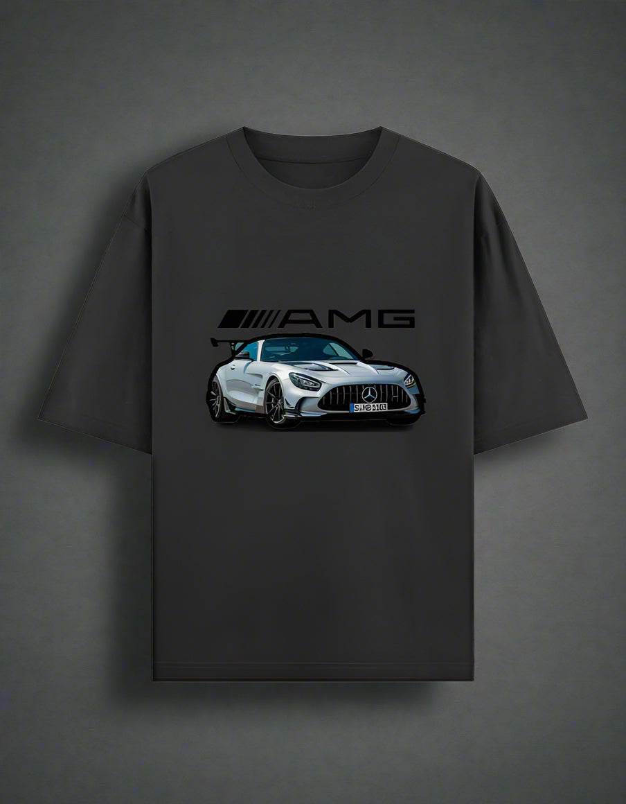 AMG GT Oversized T-Shirt – Premium Car Graphic Tee | DROX Edition - DROX