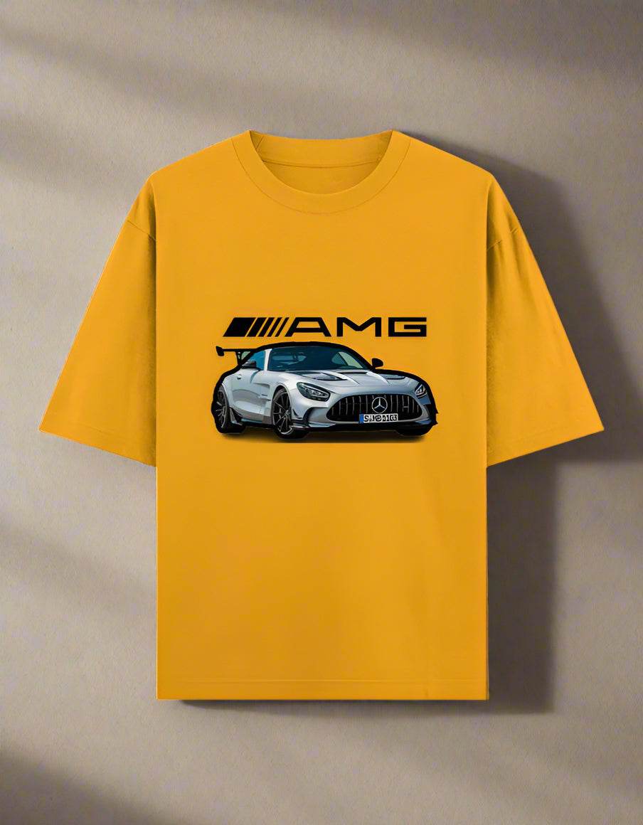 AMG GT Oversized T-Shirt – Premium Car Graphic Tee | DROX Edition - DROX
