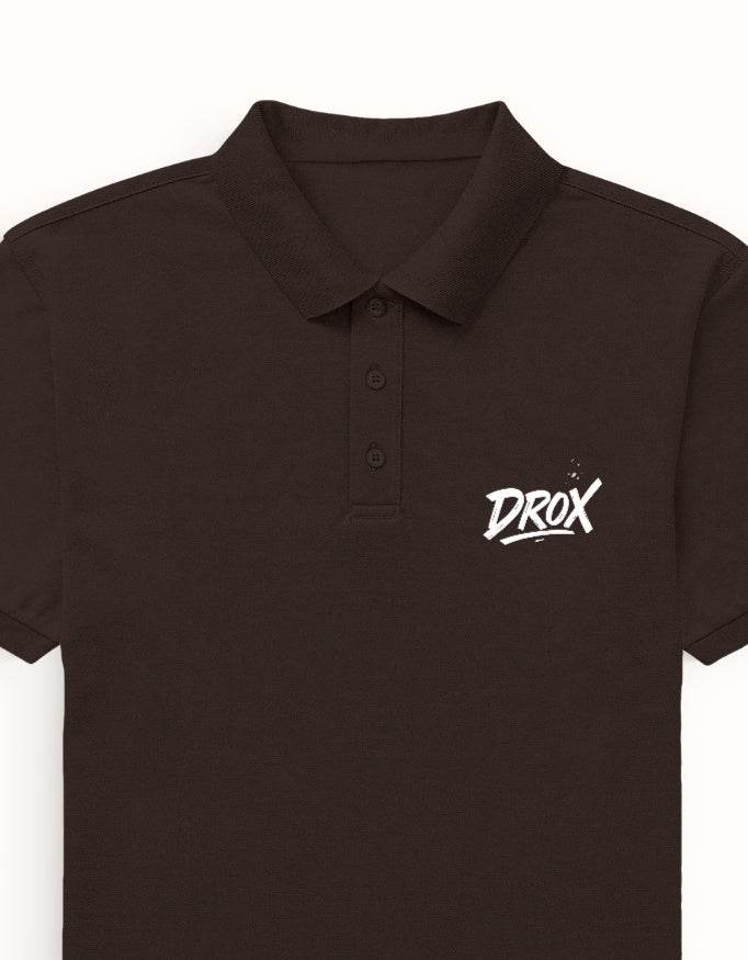 DROX Classic Black Polo Shirt – 100% Cotton Premium Fit | MP25 - DROX