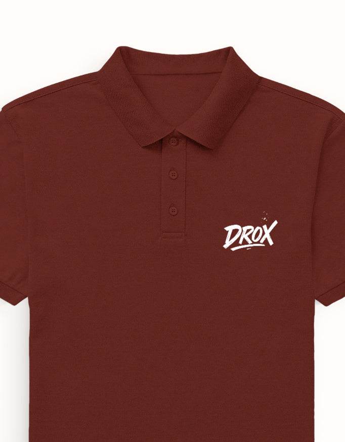 DROX Classic Black Polo Shirt – 100% Cotton Premium Fit | MP25 - DROX