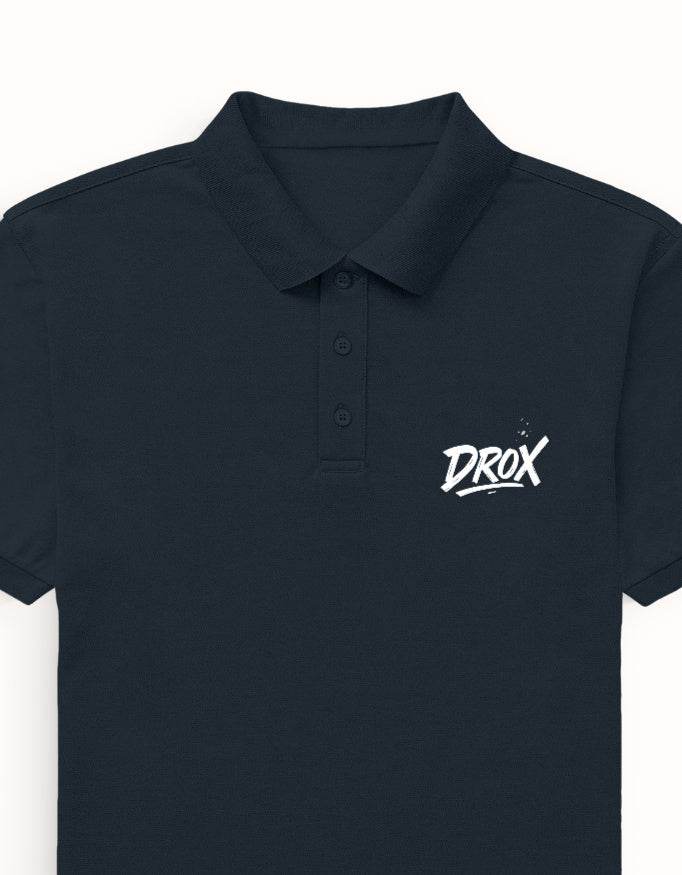 DROX Classic Black Polo Shirt – 100% Cotton Premium Fit | MP25 - DROX
