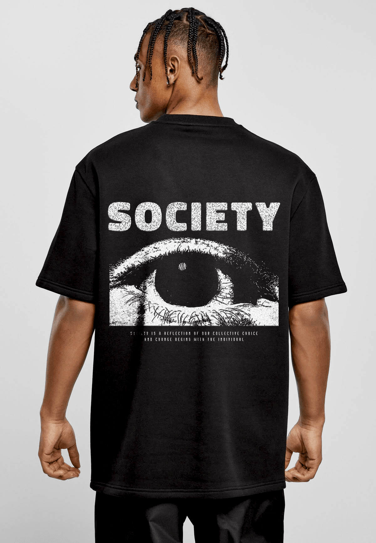 NCU / SOCIETY Oversized Graphic T-Shirt – Unisex | Premium Cotton - DROX